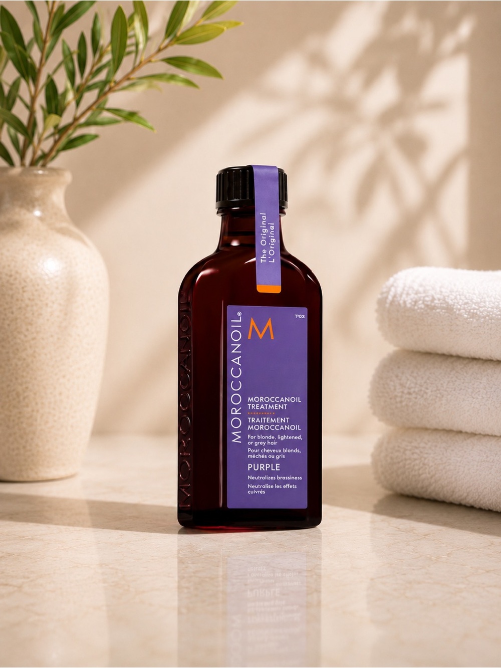 Moroccanoil Treatment Purple 1.7oz | Blonde Brass Neutralizing Hair Oil